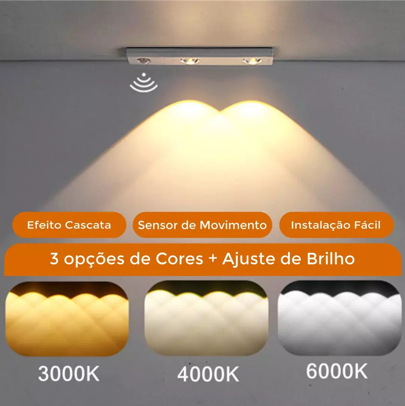 Luminária Recarregável com Sensor de Movimento - Frete Grátis