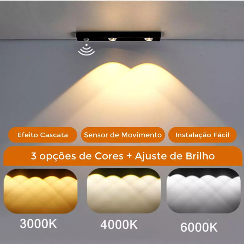 Luminária Recarregável com Sensor de Movimento - Frete Grátis