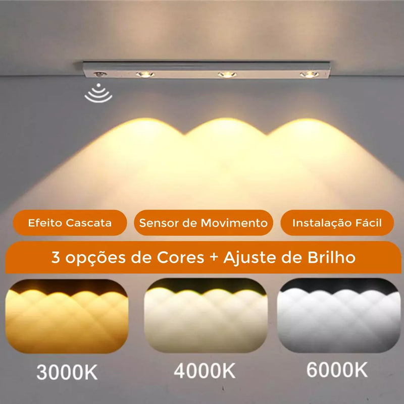 Luminária Recarregável com Sensor de Movimento - Frete Grátis