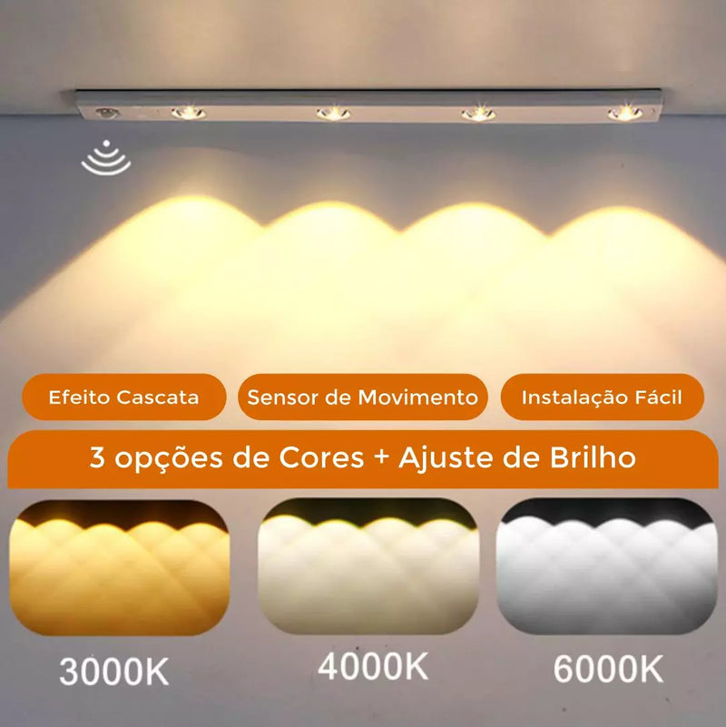 Luminária Recarregável com Sensor de Movimento - Frete Grátis