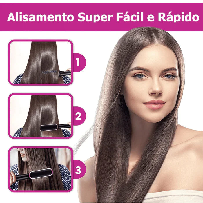 Escova Alisadora Modeladora 5 em 1 Beauty Hair 5.0 [Frete Grátis]