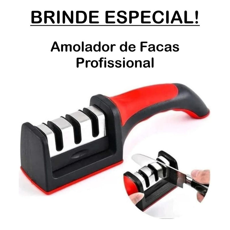 Suporte Cortador de Papel Filme / Alumínio + BRINDE [Amolador de Facas Profissional]